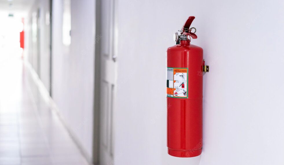 extintor, extintores de incêndio, regras, instalação