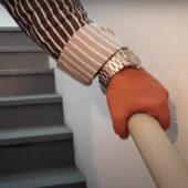 corrimão, escadas