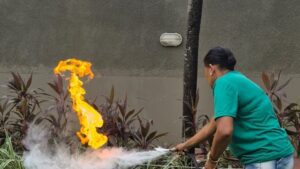 Treinamento prático de Brigada de Incêndio em Recife ministrado pela equipe técnica da GT Fire.